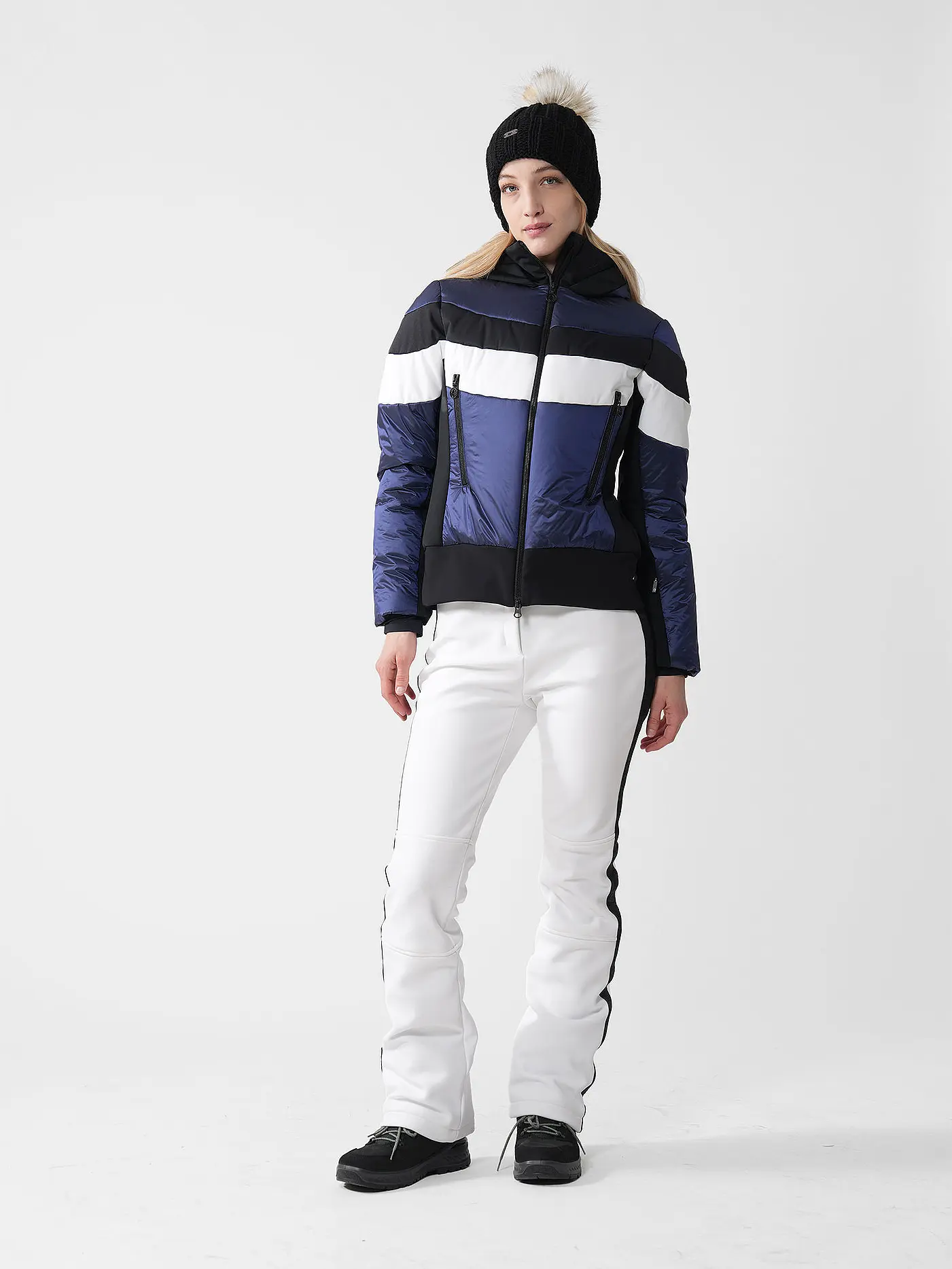 SPORTALM | Damen Skijacke mit Kapuze | dunkelblau