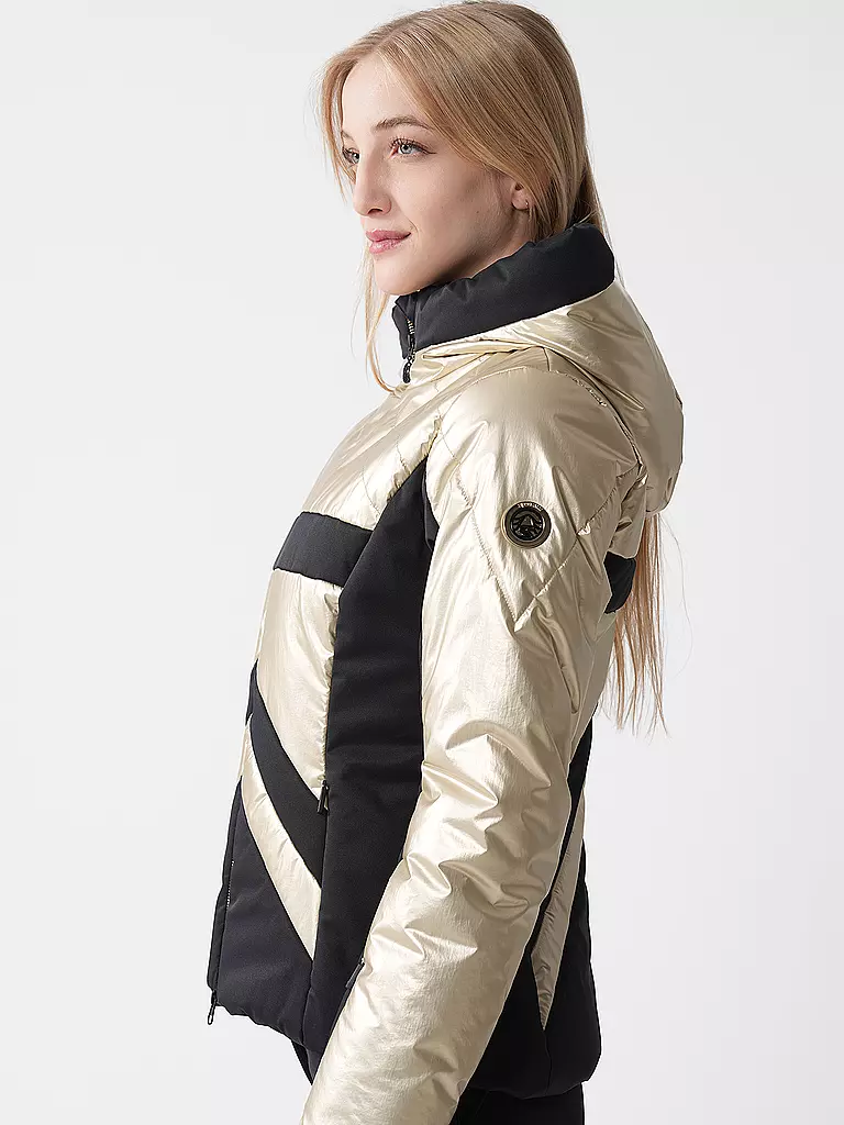 SPORTALM | Damen Skijacke mit Kapuze | gold