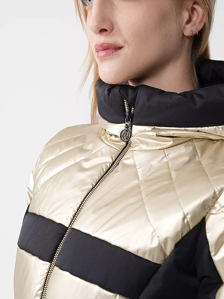 SPORTALM | Damen Skijacke mit Kapuze | gold