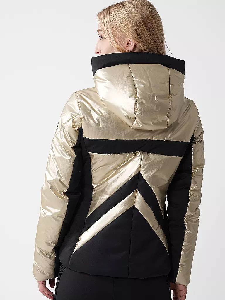 SPORTALM | Damen Skijacke mit Kapuze | gold