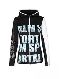 SPORTALM | Damen Unterzieh Jacke mit Kapuze und Bergdruck  | schwarz