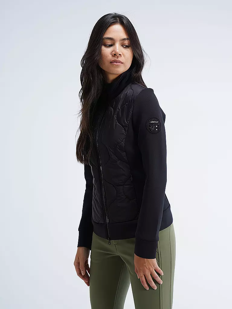 SPORTALM | Damen Unterzieh Jacke mit taillierter Passform | schwarz