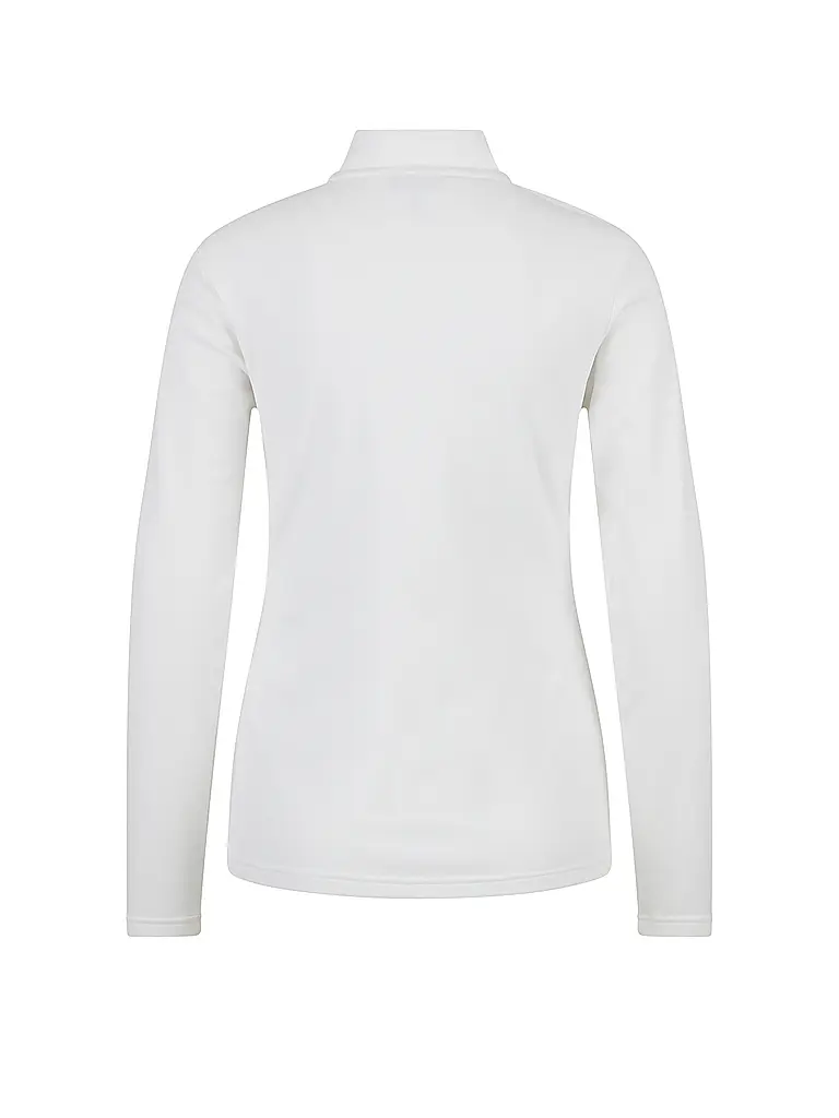 SPORTALM | Damen Unterzieh Zipshirt aus dünner Fleece-Qualität | weiss
