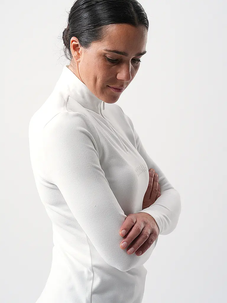 SPORTALM | Damen Unterzieh Zipshirt aus dünner Fleece-Qualität | 