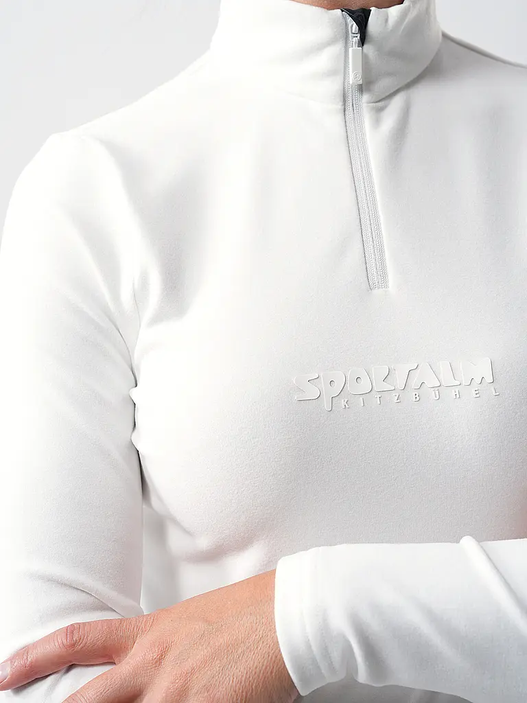 SPORTALM | Damen Unterzieh Zipshirt aus dünner Fleece-Qualität | 