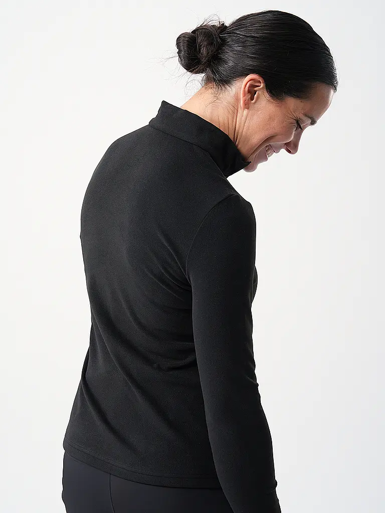 SPORTALM | Damen Unterzieh Zipshirt aus dünner Fleece-Qualität | 