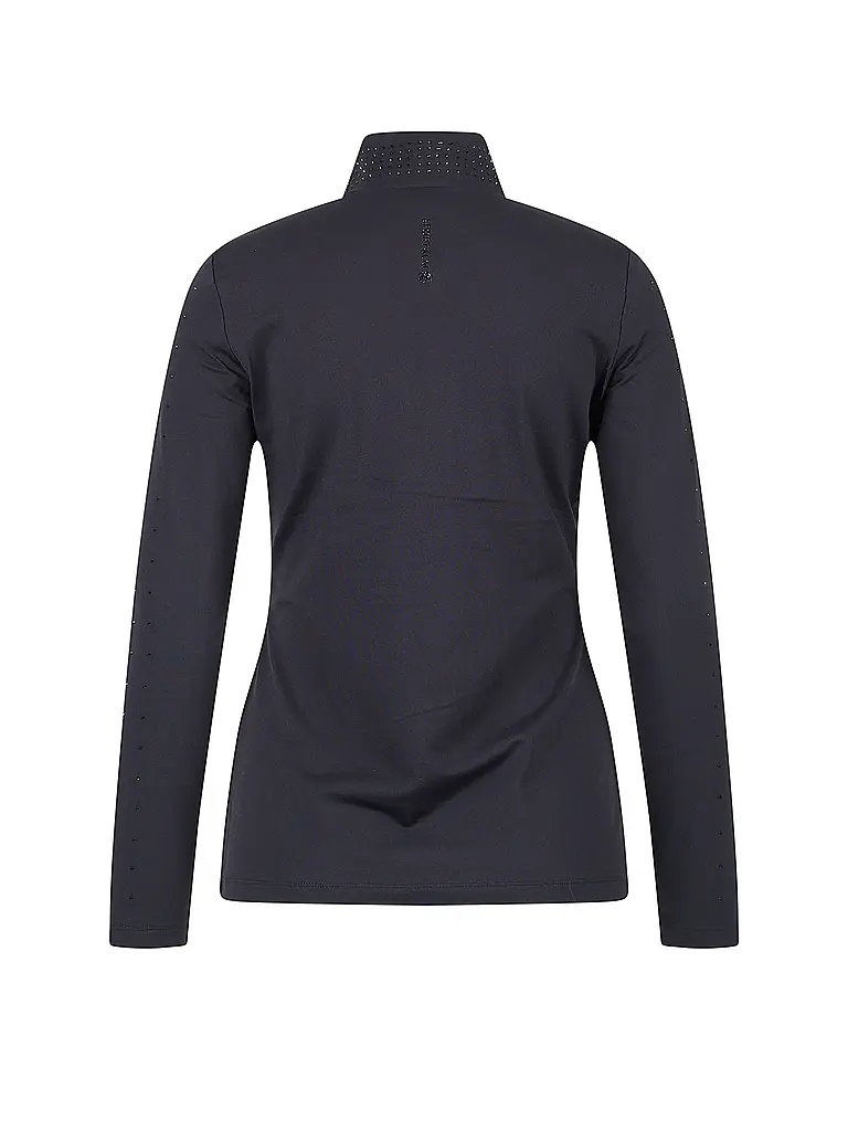SPORTALM | Damen Unterzieh ZIpshirt aus kuscheligem Jersey | schwarz