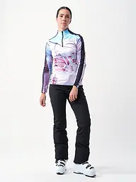 SPORTALM | Damen Unterzieh Zipshirt mit exklusivem Print | Schwarz