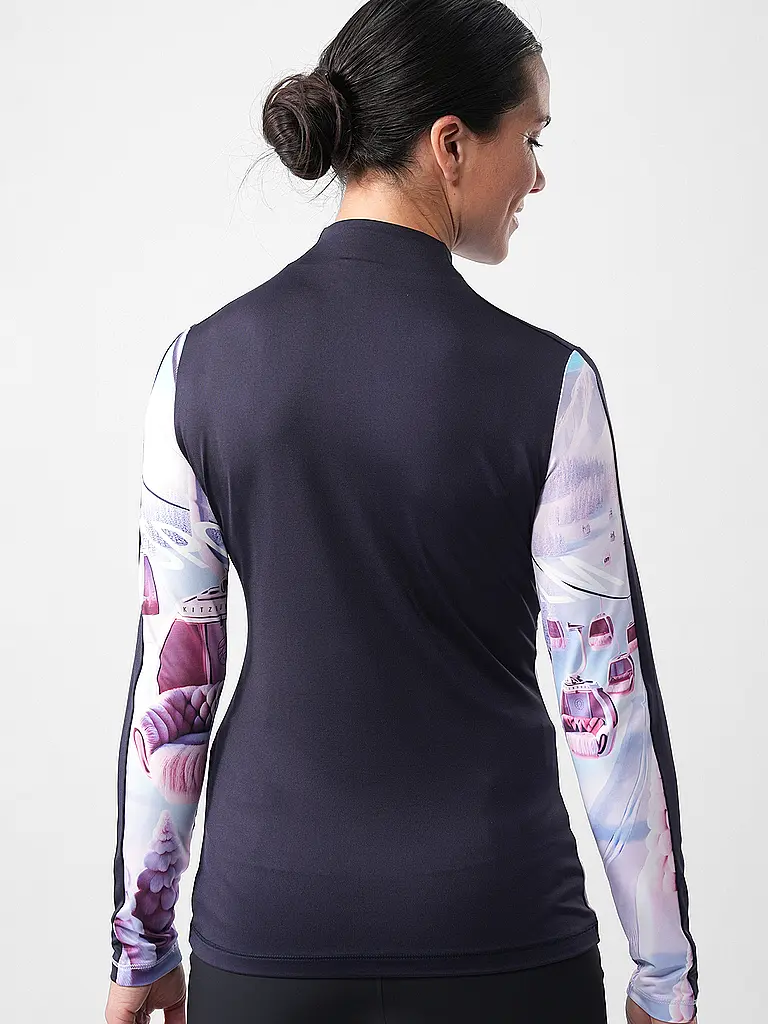 SPORTALM | Damen Unterzieh Zipshirt mit exklusivem Print | 