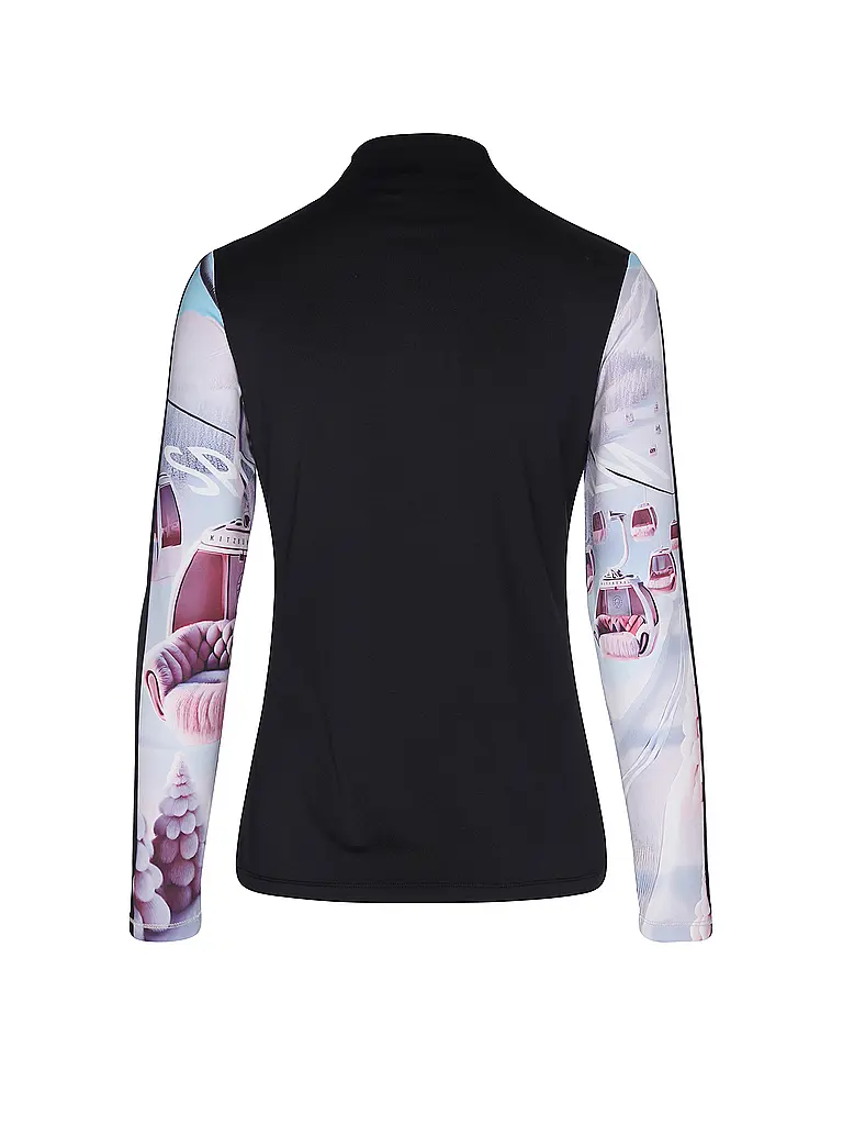 SPORTALM | Damen Unterzieh Zipshirt mit exklusivem Print |