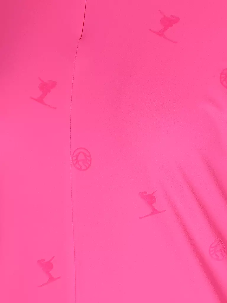 SPORTALM | Damen Unterzieh Zipshirt mit Flock-Print  | pink