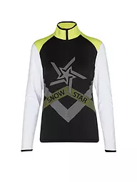 SPORTALM | Damen Unterzieh Zipshirt mit Folien-Print | gelb