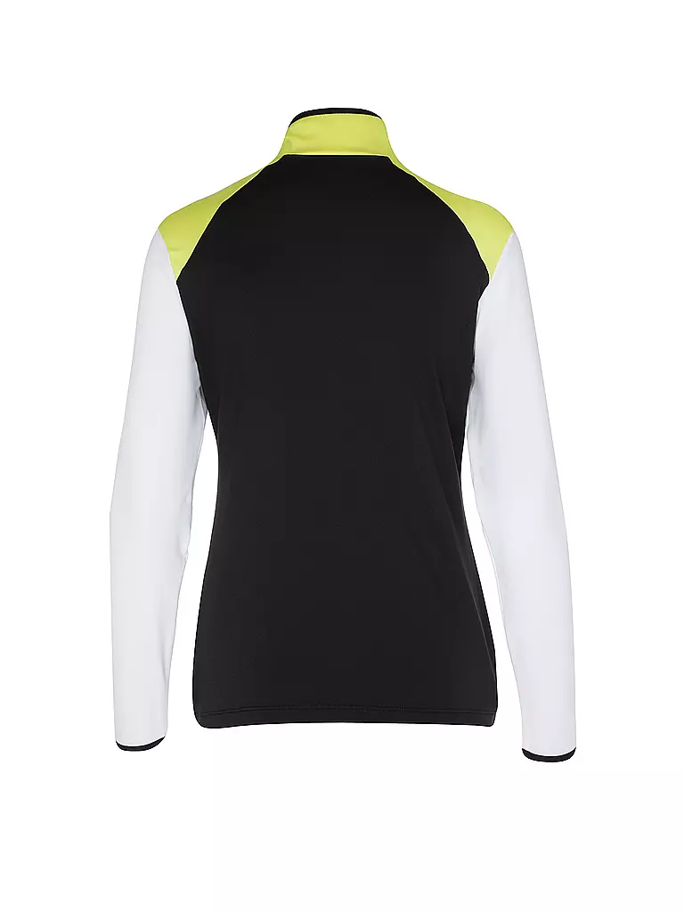 SPORTALM | Damen Unterzieh Zipshirt mit Folien-Print | gelb