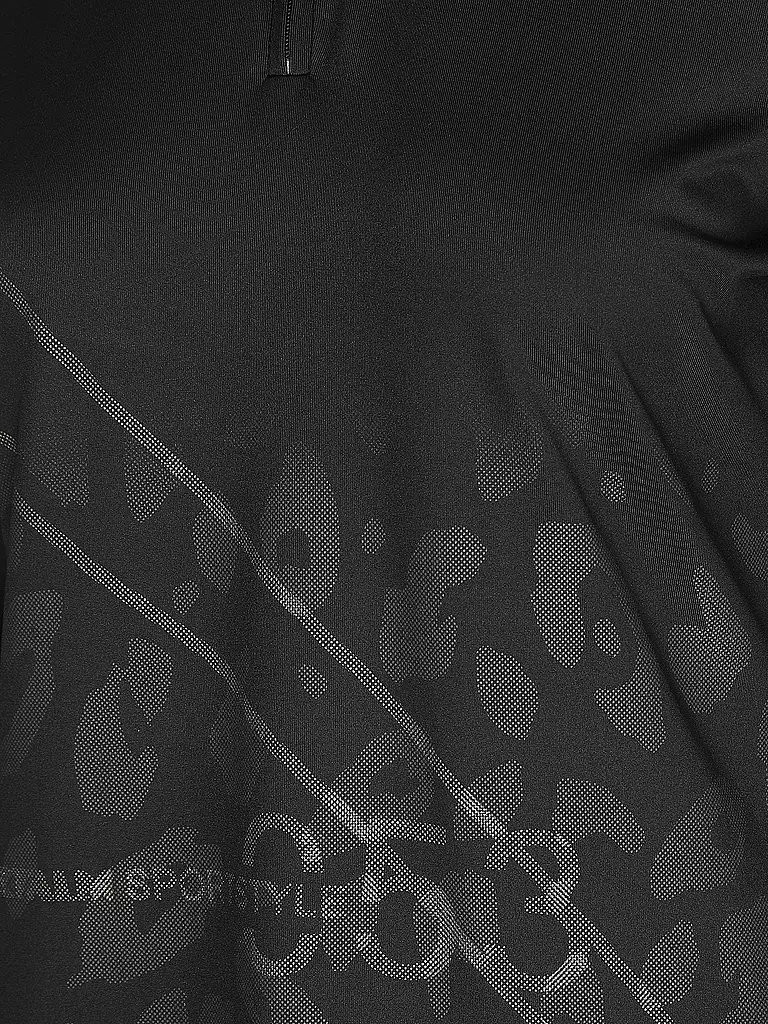 SPORTALM | Damen Unterzieh Zipshirt mit Motiv in metallic icegold  | schwarz