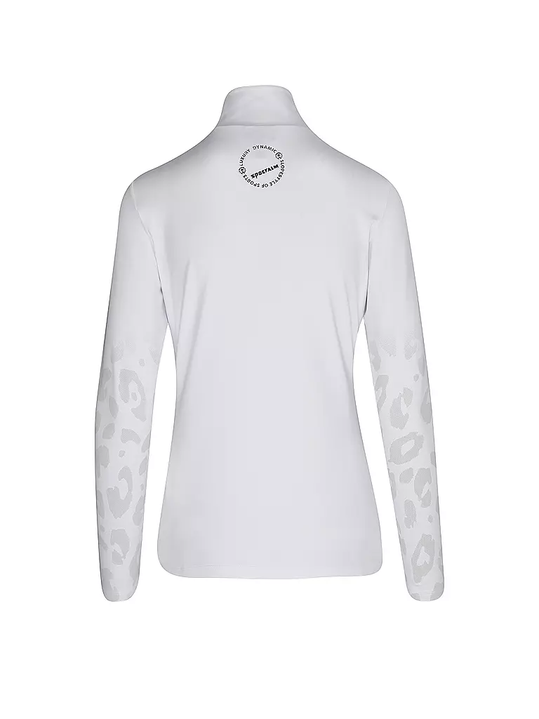 SPORTALM | Damen Unterzieh Zipshirt mit Motiv | weiss