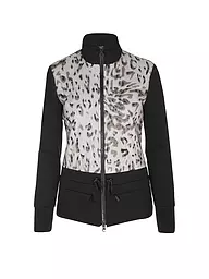 SPORTALM | Damen Unterziehjacke mit Leo-Dessin  | schwarz