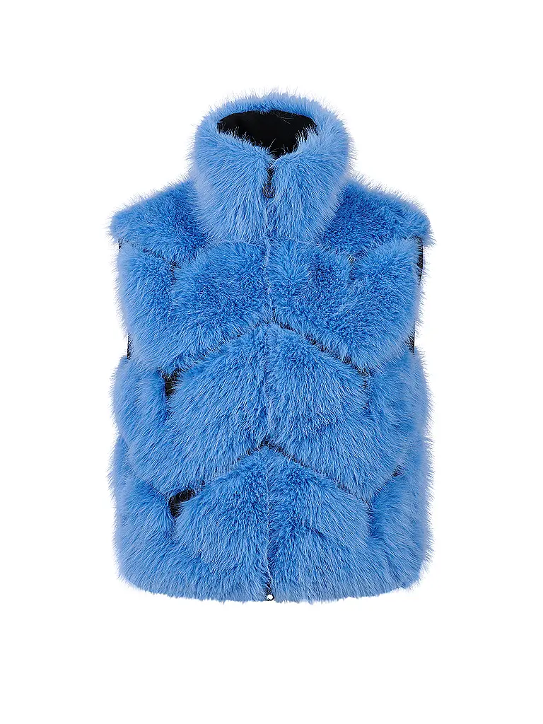 SPORTALM | Damen Weste Fake Fur | Blau