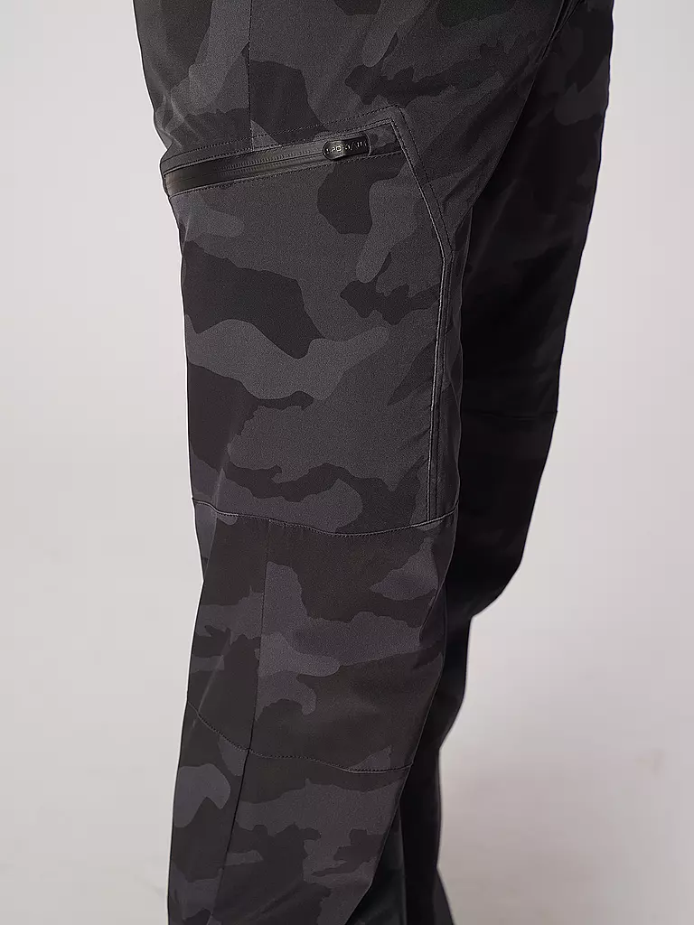 SPORTALM | Herren Skihose 4 Way Sretch mit Cargotaschen und Camouflage All-Over Druck  | grau