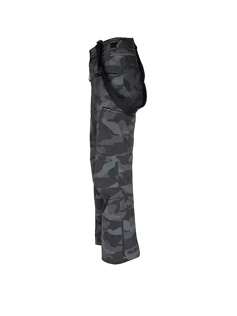 SPORTALM | Herren Skihose 4 Way Sretch mit Cargotaschen und Camouflage All-Over Druck  | grau