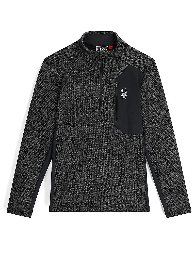 Herren Pullover mit 1/2 Zip BANDIT grau M M