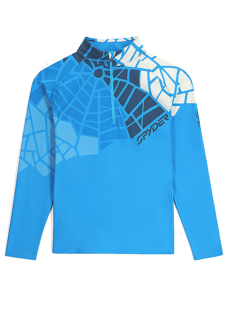 Herren Unterzieh Zipshirt Vital blau L M