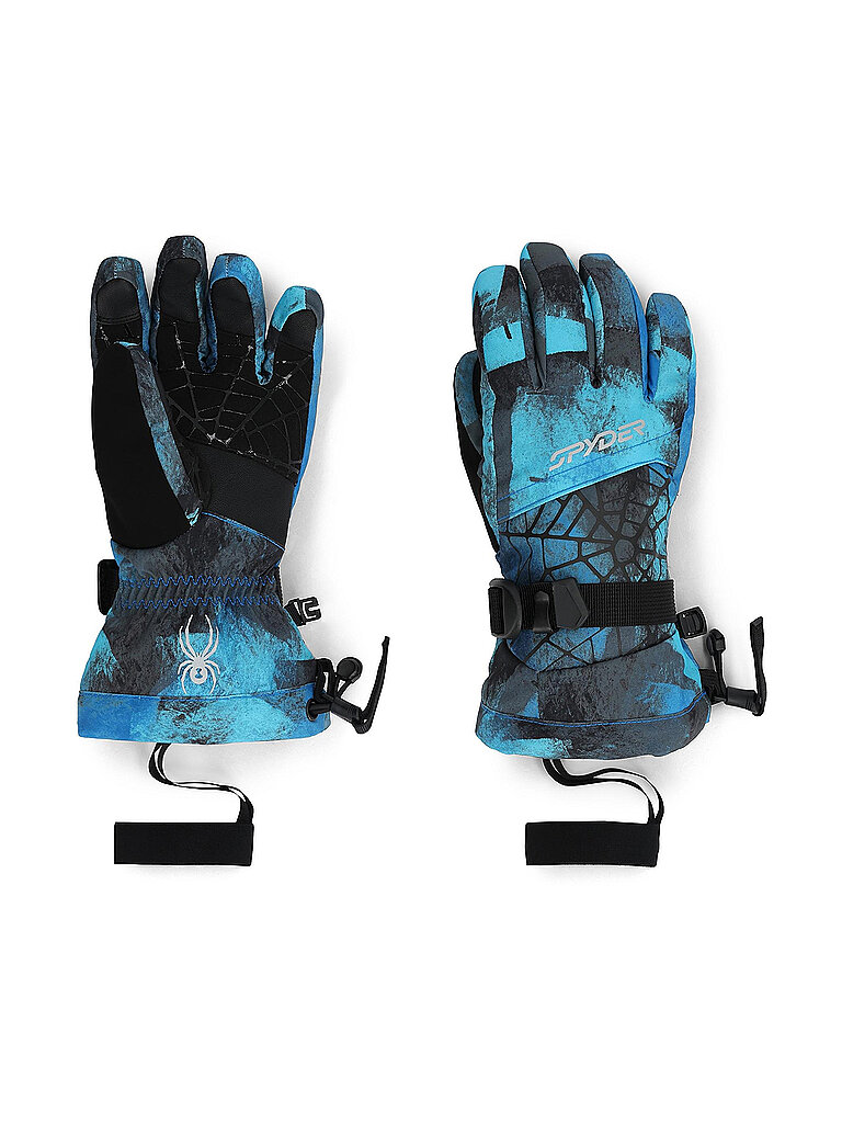 Spyder Overweb Ski Gloves Stretch Polyester Blau