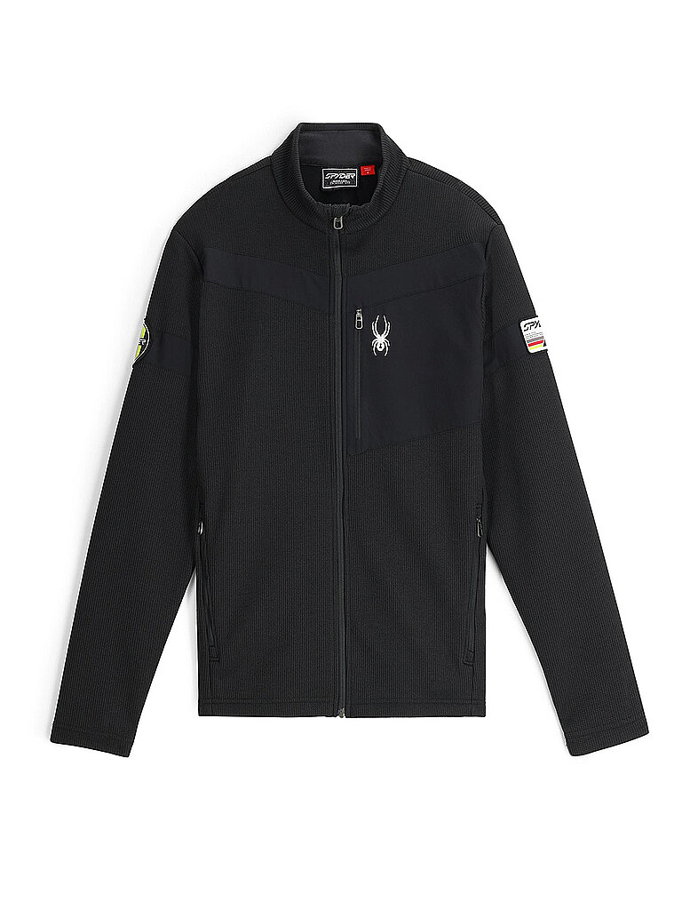 Spyder Fleecejacke Wengen Bandit Fleece-Polyester-Polyamid-Elastan Schwarz