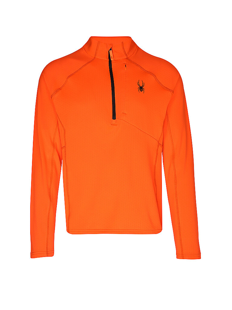SPYDER Herren Unterzieh Zipshirt Gridweb Fleece orange | L