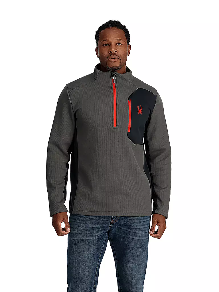 SPYDER | Herren Pullover mit 1/2 Zip BANDIT | grau