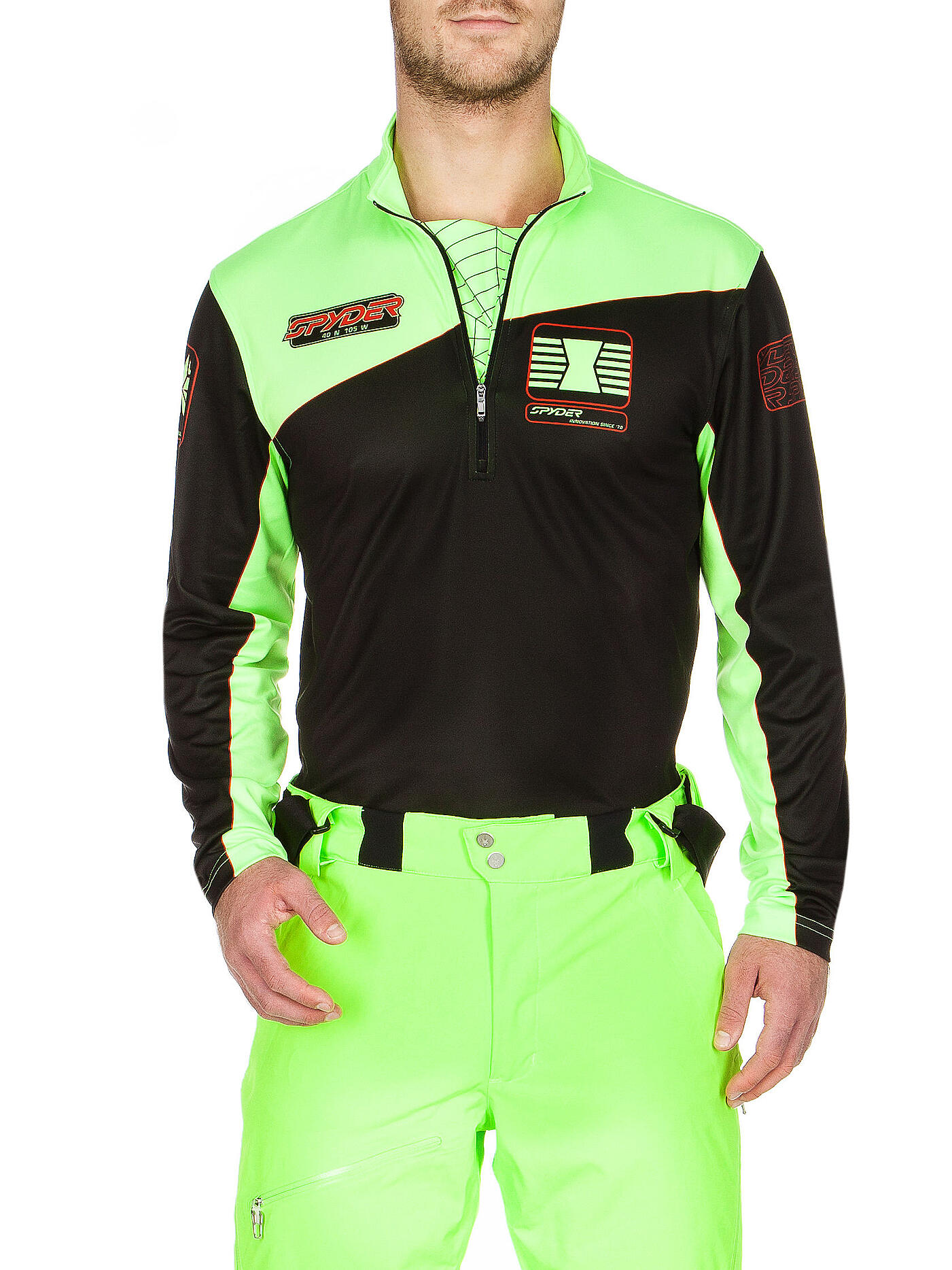 SPYDER | Herren Skishirt Heritage | schwarz