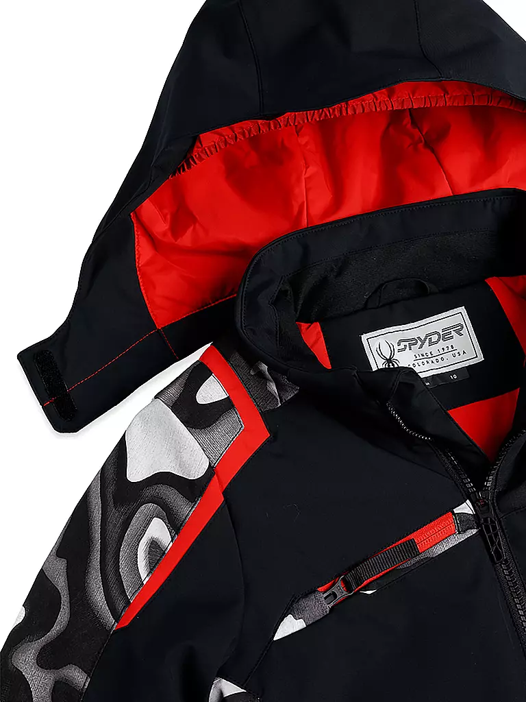 SPYDER | Jungen Skijacke Challenger | schwarz