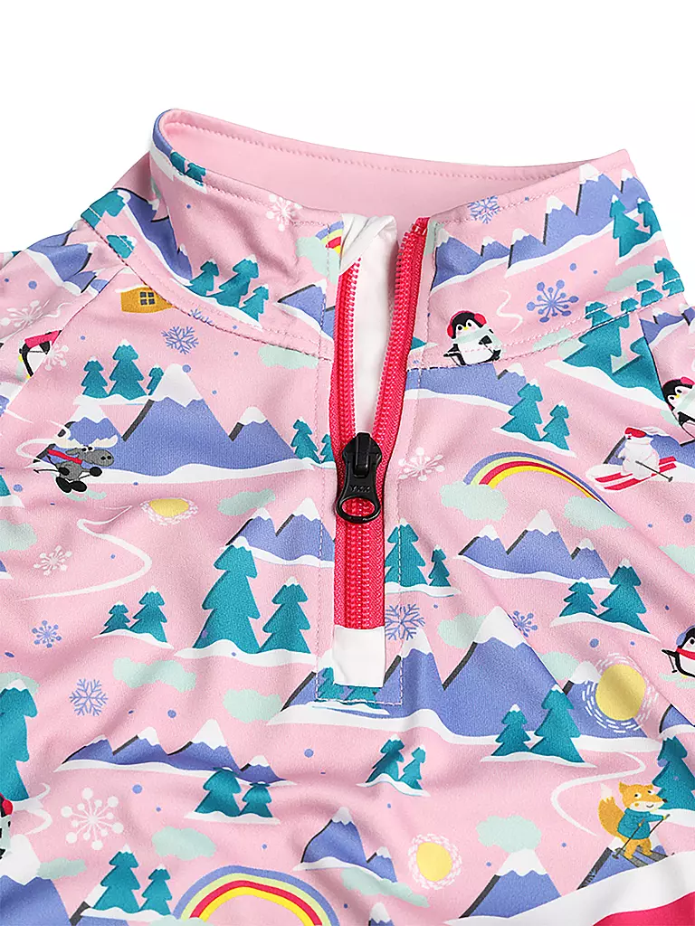 SPYDER | Mini Mädchen Unterzieh Zipshirt Reflect | pink