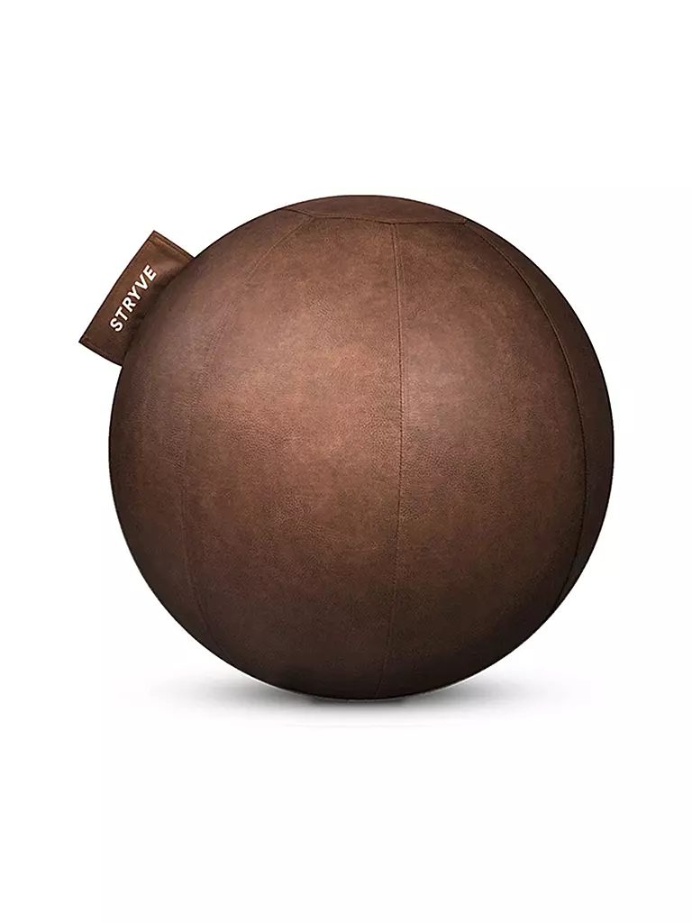 STRYVE | Active Ball 65cm Lederstoff | braun