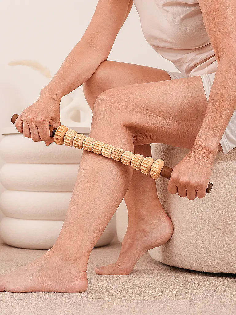 STYLEHOLZ | Faszienstab Woodstick PRO | Hellbraun