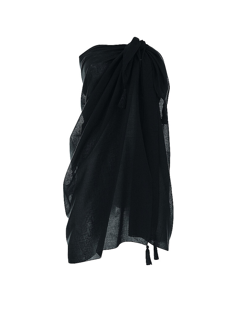 SUNFLAIR Pareo Luftig Durchscheinend Schwarz