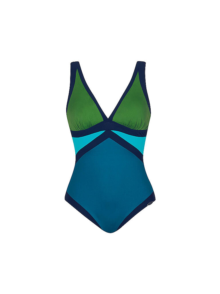 SUNFLAIR | Damen Badeanzug mit eingearbeiteten Softschalen | grün