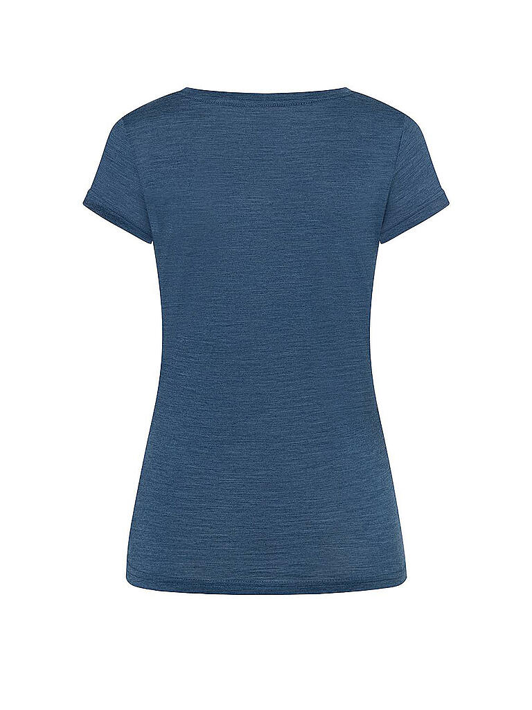 SUPER NATURAL | Damen Funktionsshirt Blooming Boots | blau