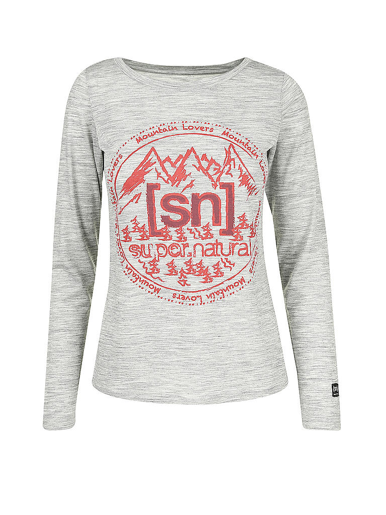 SUPER NATURAL | Damen Funktionsshirt Mountain Lovers | grau