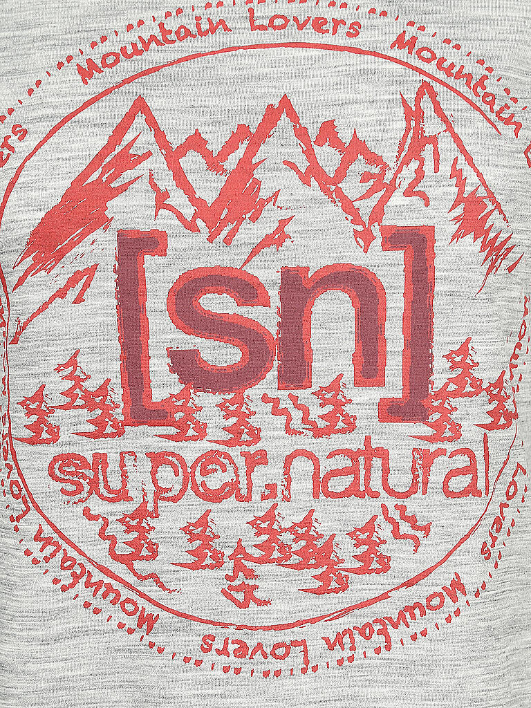 SUPER NATURAL | Damen Funktionsshirt Mountain Lovers | grau