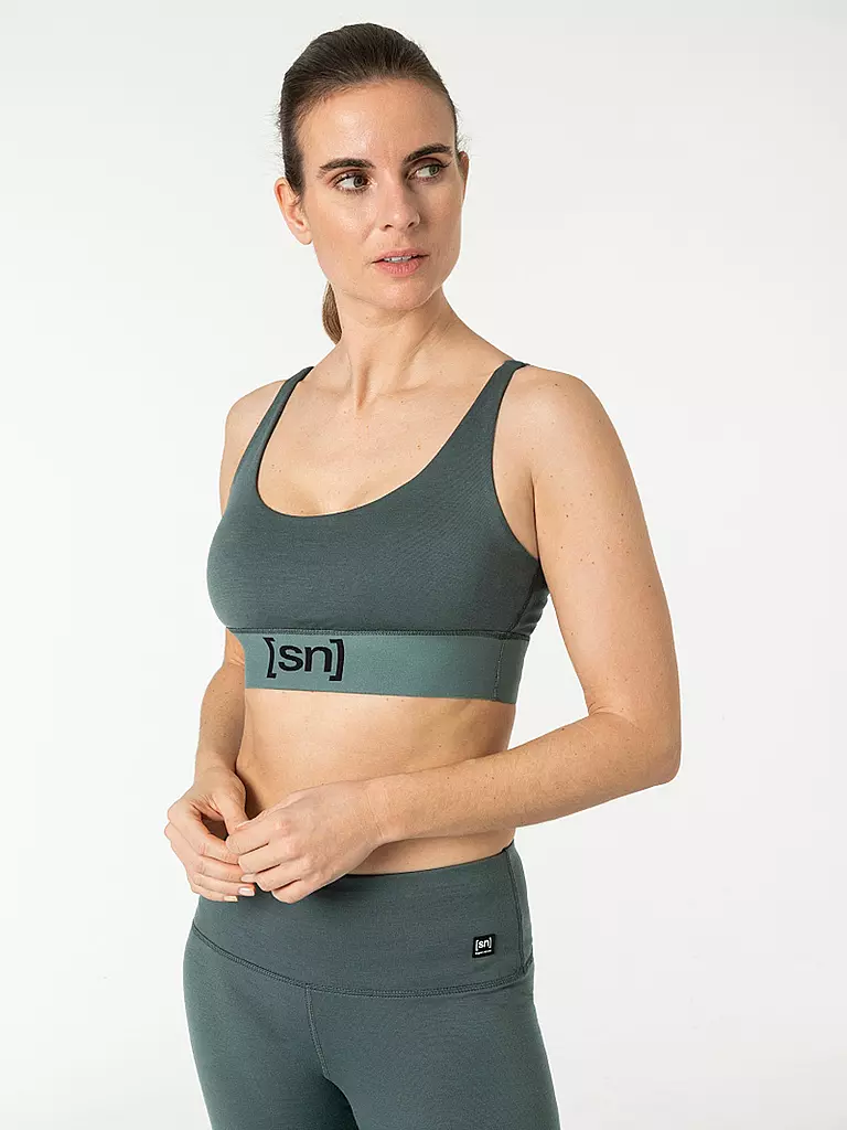 SUPER NATURAL | Damen Sport-BH Medium Support | grau