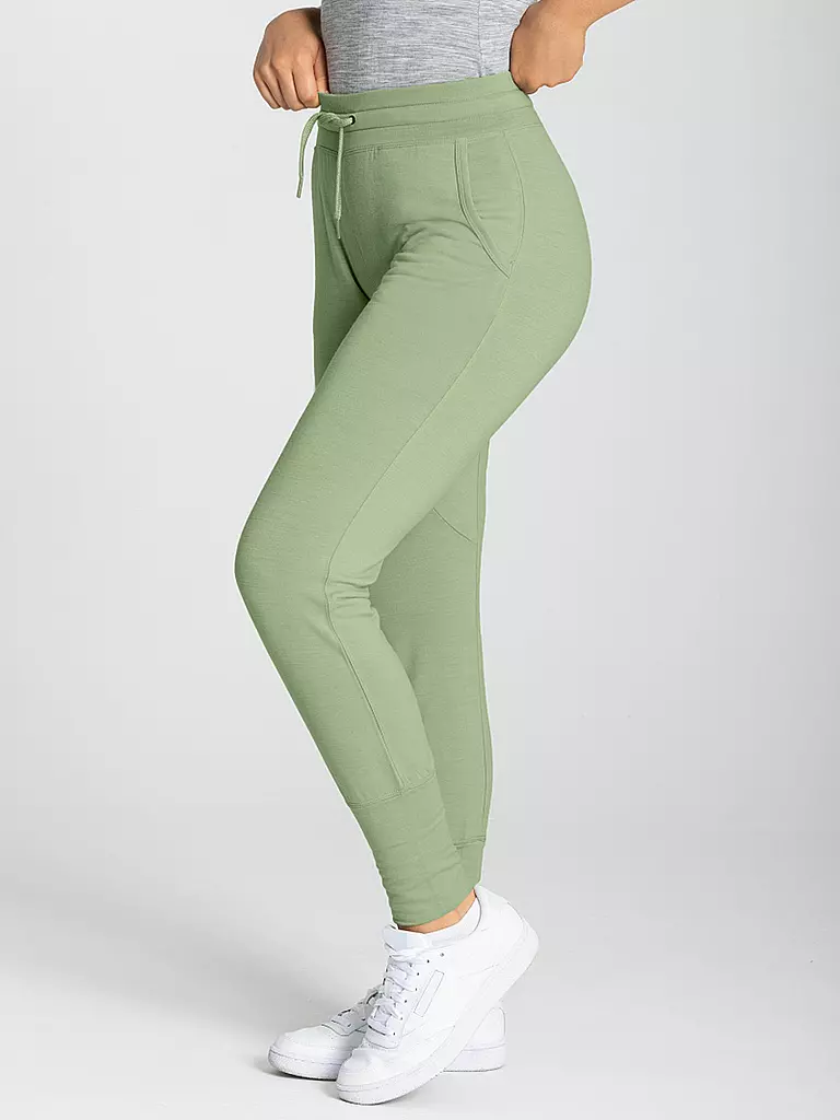 SUPER NATURAL | Damen Wanderhose Essential Cuffed | grün