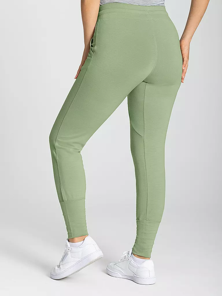 SUPER NATURAL | Damen Wanderhose Essential Cuffed | grün