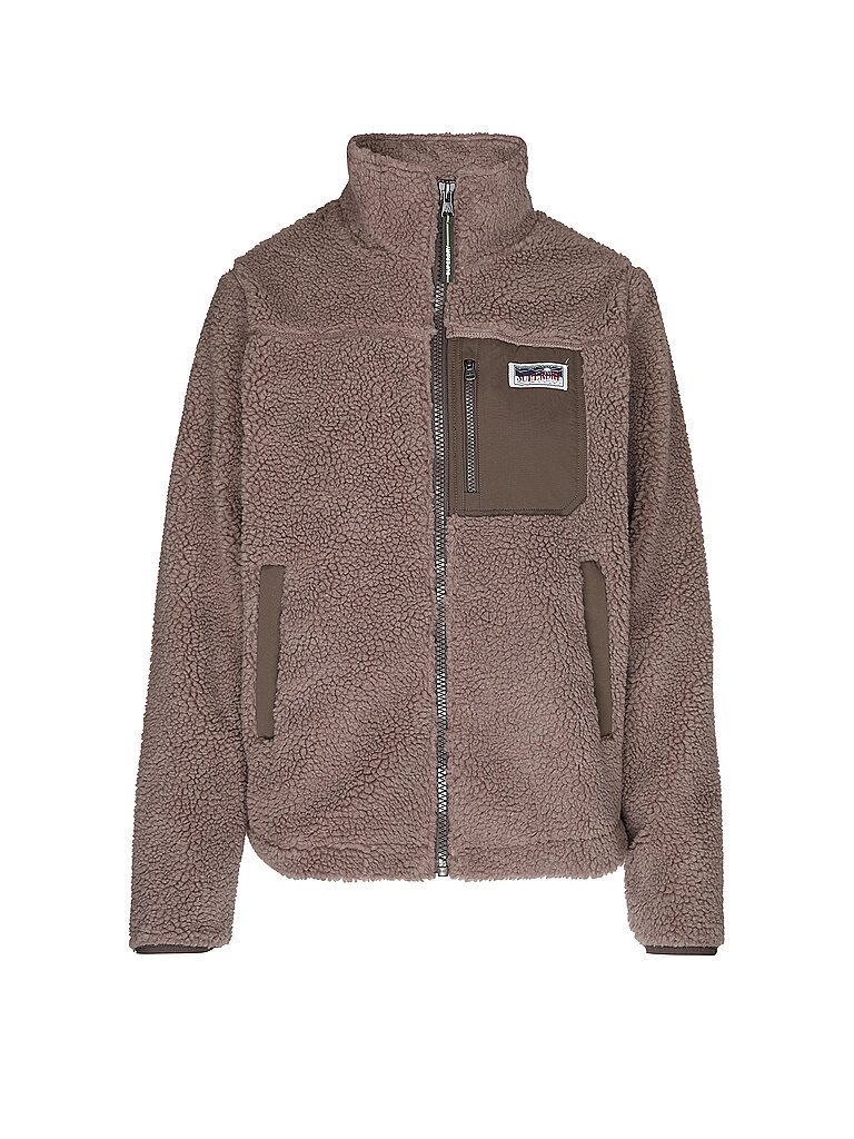 SUPERDRY Damen Fleecejacke Heritage  braun | XS