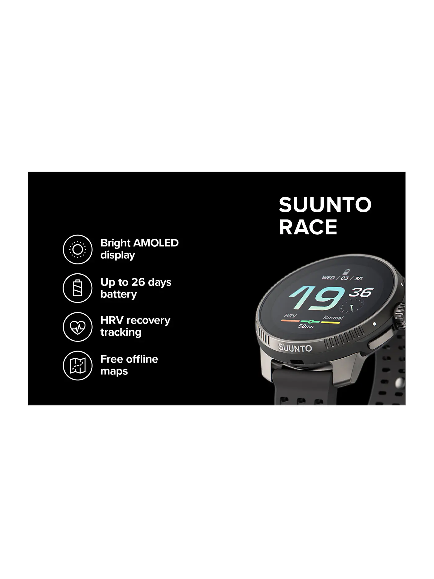 SUUNTO | GPS-Multisportuhr Suunto Race S Titanium Graphite  | grau