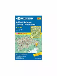 TABACCO | Wanderkarte - Valli del Natisone, Cividale, Krn/Monte Nero 1:25.000 | keine Farbe
