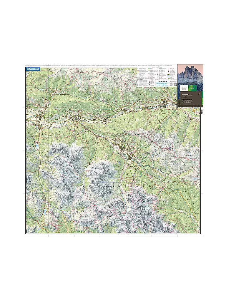 TABACCO | Wanderkarte Kals-Heiligenblut-Matrei-Lienz Maßstab 1:50.000 | keine Farbe