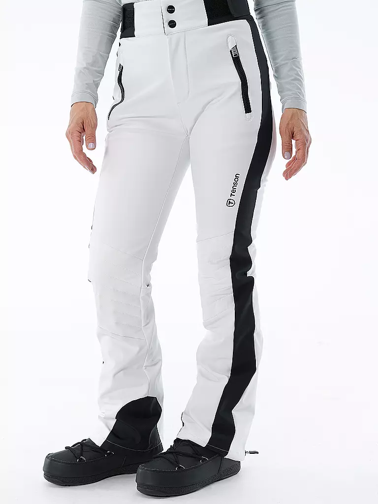 TENSON | Damen Skihose Grace Softshell | weiss