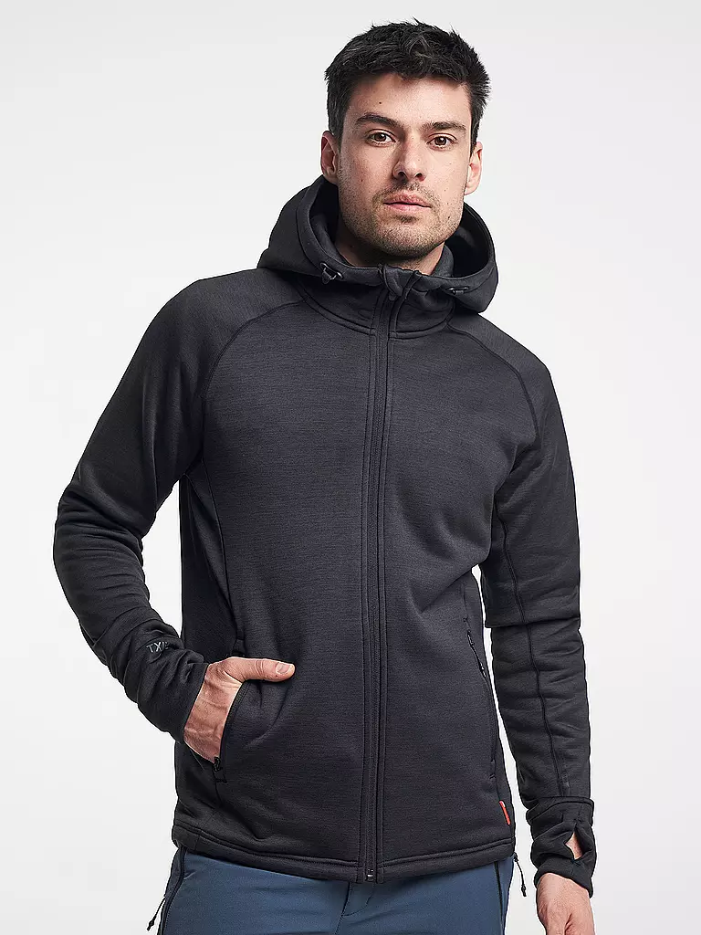 TENSON | Herren Unterziehjacke Txlite Midlayer Hoodie Zip | schwarz