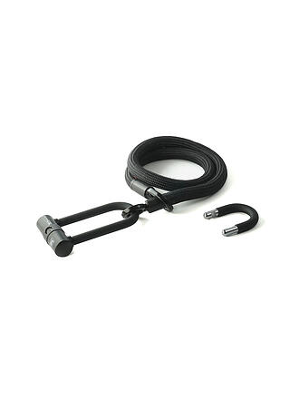 TEX-LOCK | Bügelschloss mit Textilseil Eyelet 120 onyx black