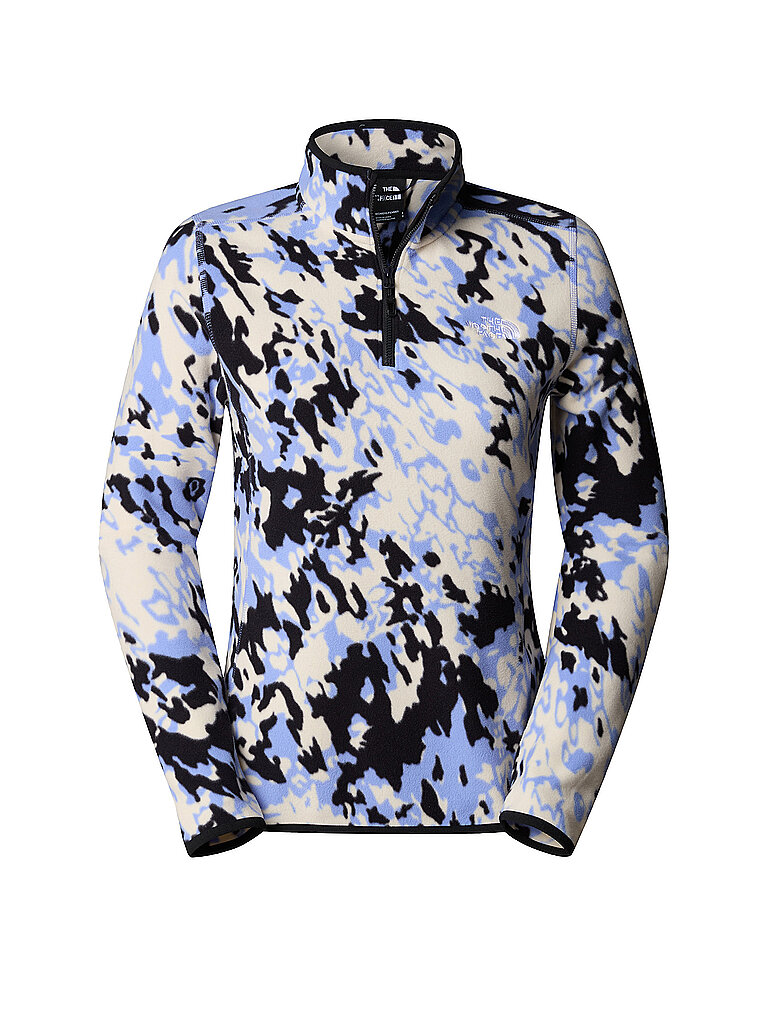 THE NORTH FACE Damen Zipshirt Fleece Glacier Printed hellblau | M
